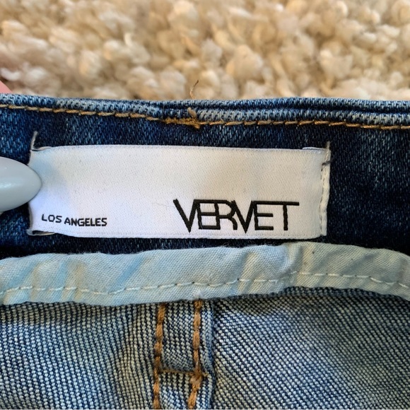 Vervet Distressed Stretch High Rise Crop Jeans Women’s Size 28 - Picture 8 of 9